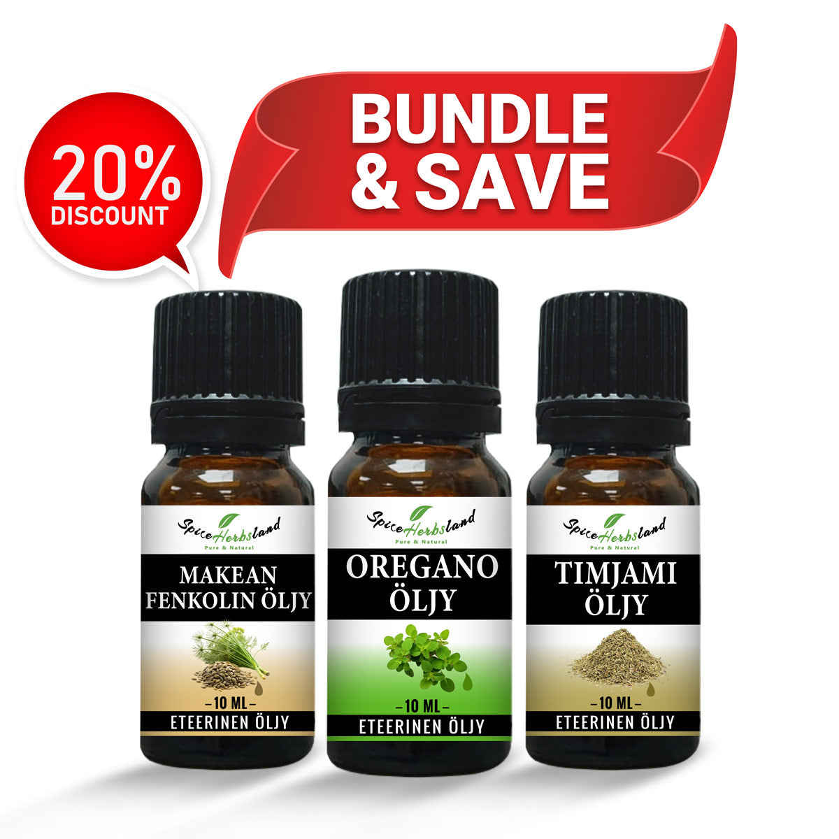 Vilustumiseen ja flunssaan - 3 kappaleen pakkaus