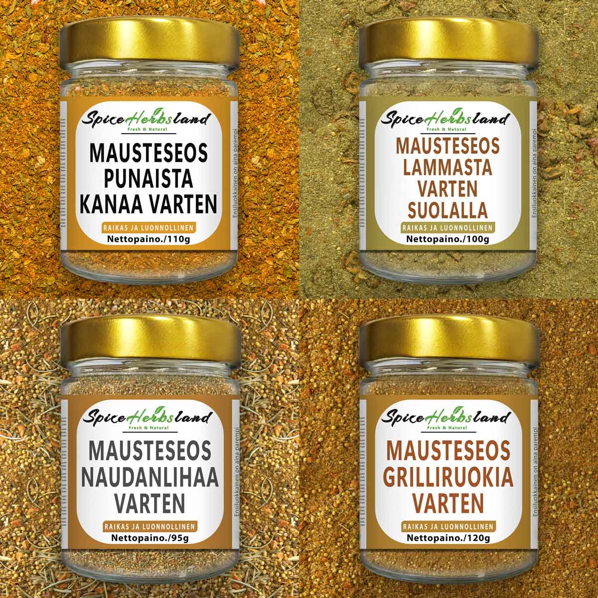 Lihakokoelma - 4 kappaleen pakkaus