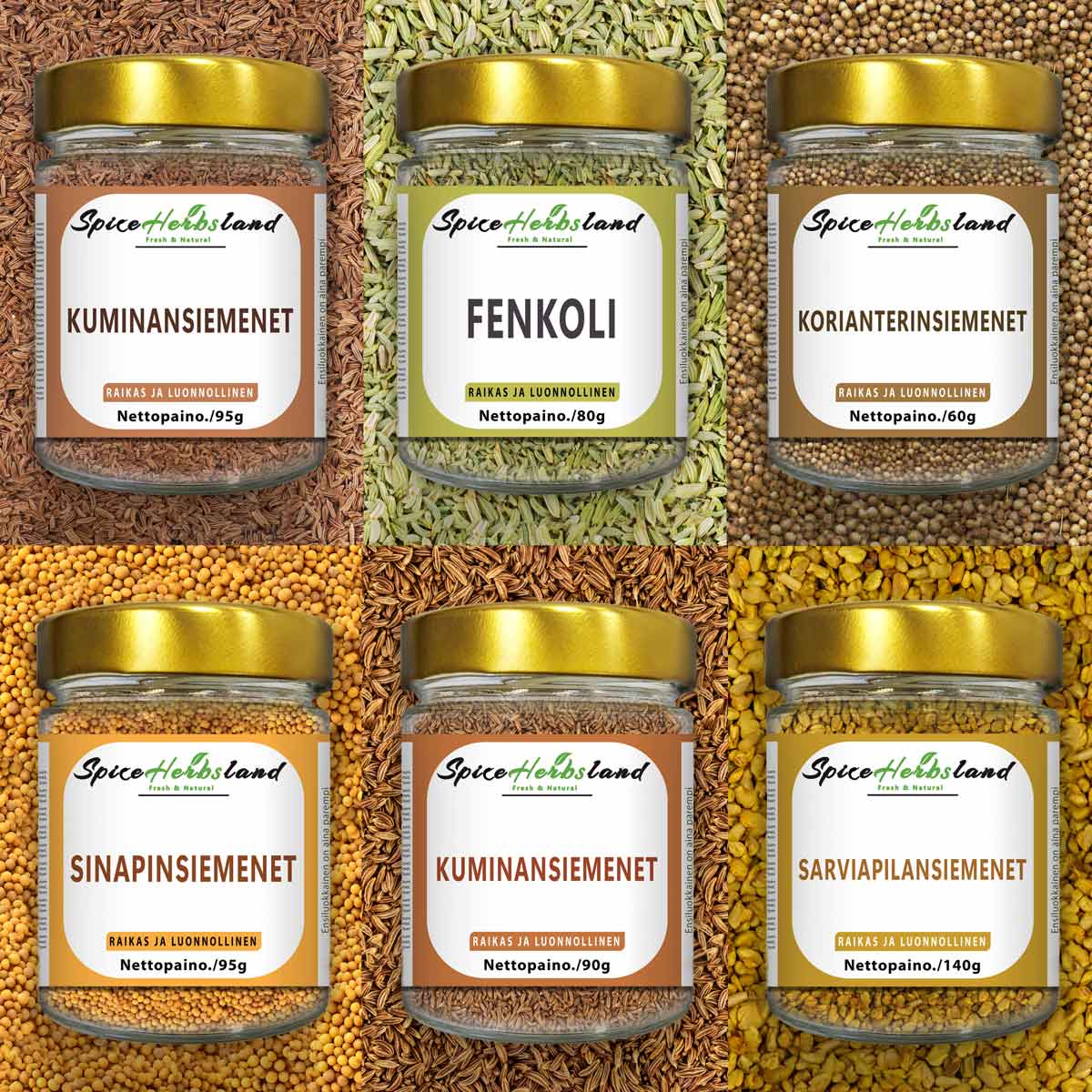 Siemenkokoelma - 6 siemenen pakkaus