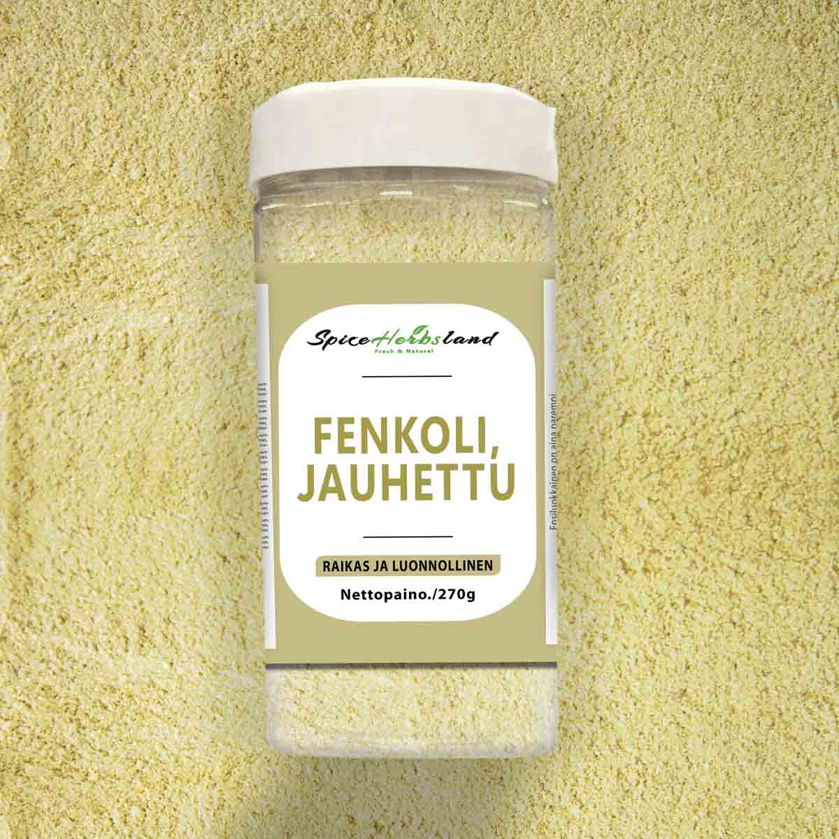Fenkoli, jauhettu