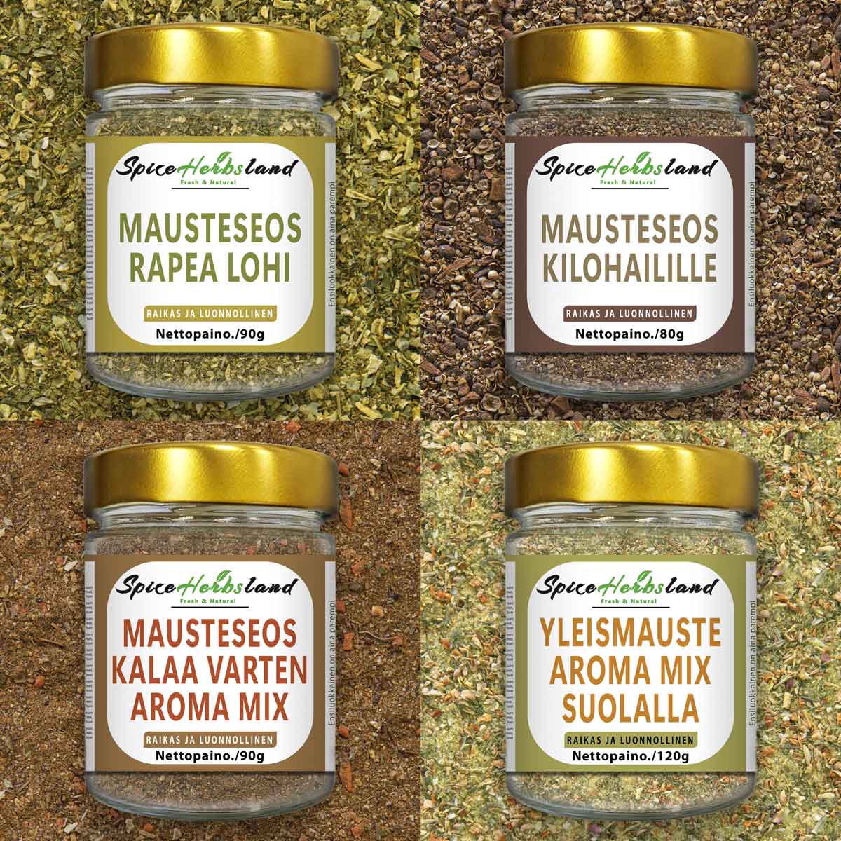 Kalakokoelma - 4 kappaleen pakkaus