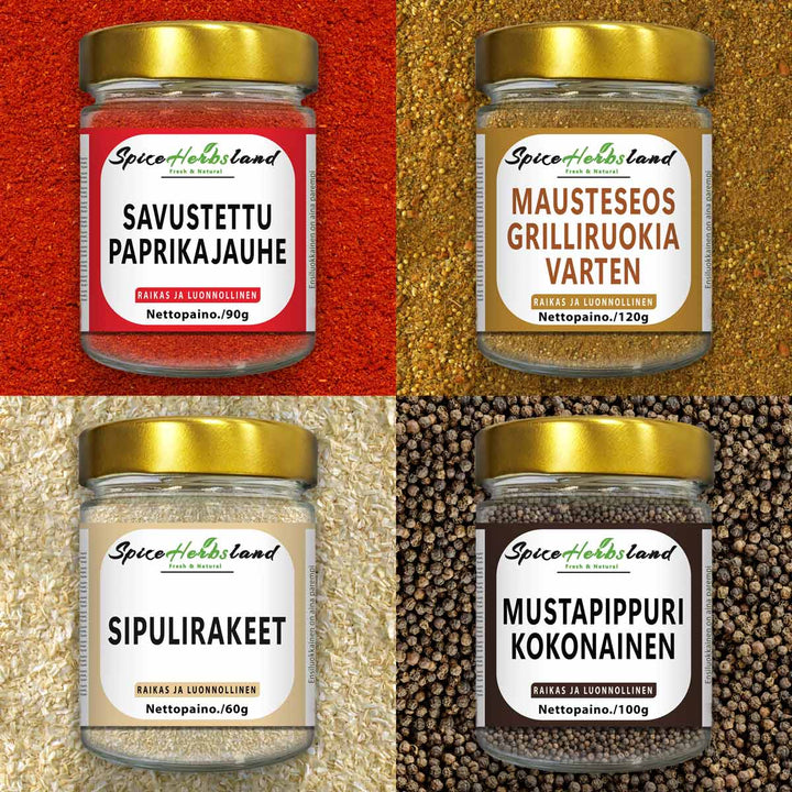 Grillikokoelma - 4 kappaleen pakkaus