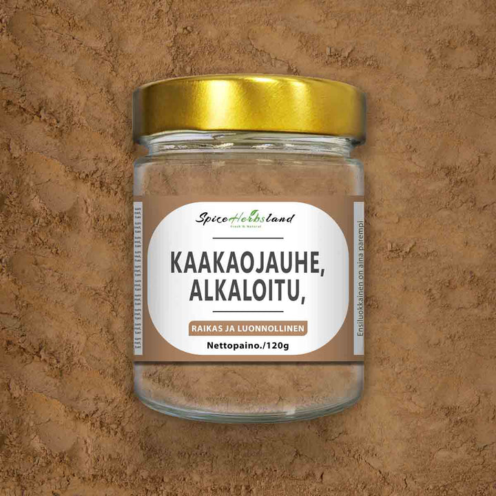 Kaakaojauhe, alkaloitu, 10–12 %