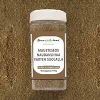Mausteseos naudanlihaa varten suolalla