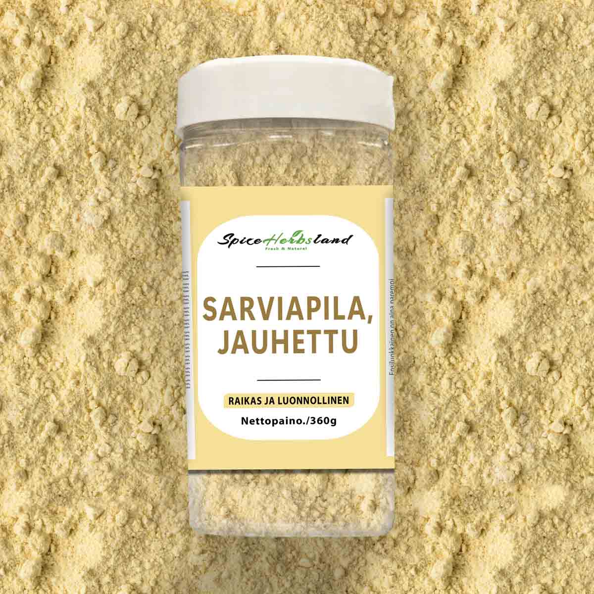 Sarviapila, jauhettu