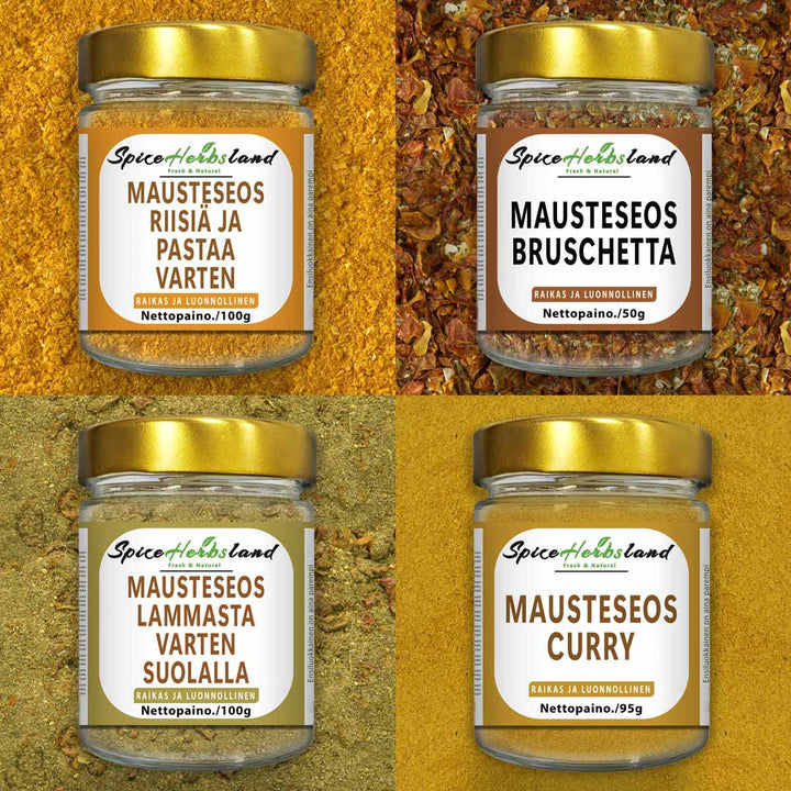 Mausteseoskokoelma - 4 kappaleen pakkaus