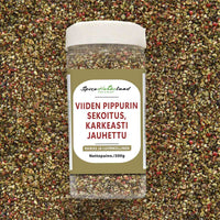 Viiden pippurin sekoitus, karkeasti jauhettu