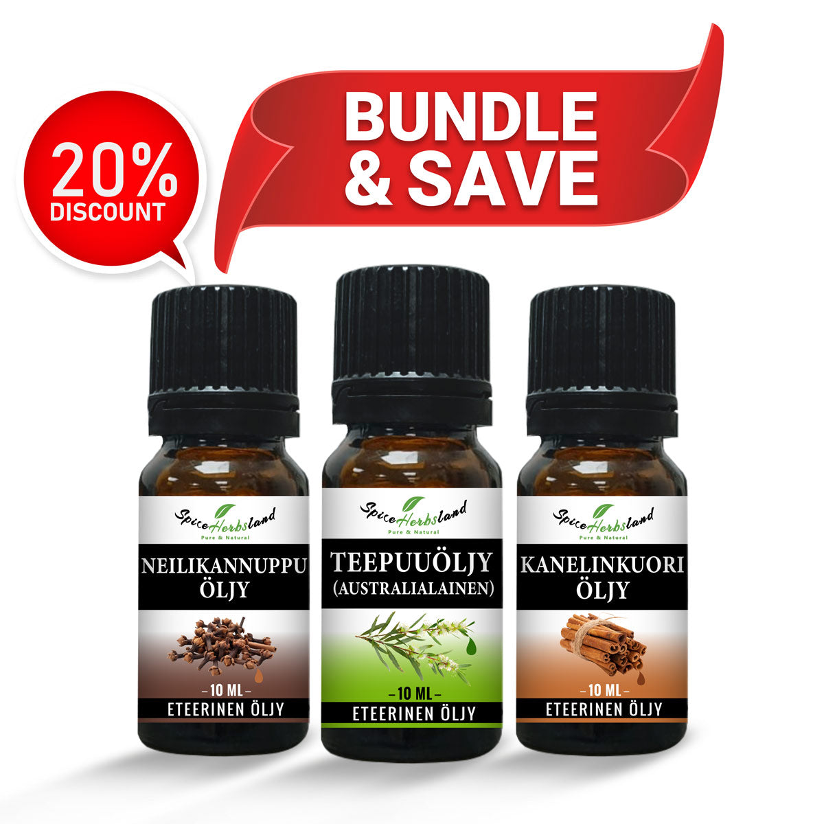 Maadoittava energia - 3 kappaleen pakkaus